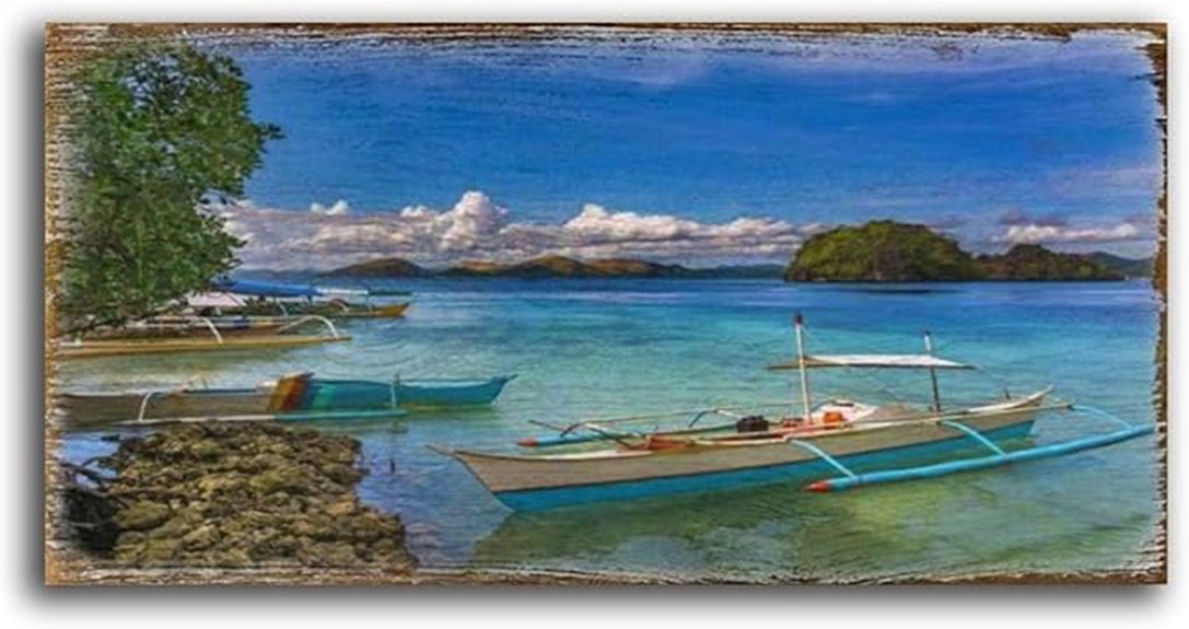 filipino boats wall art