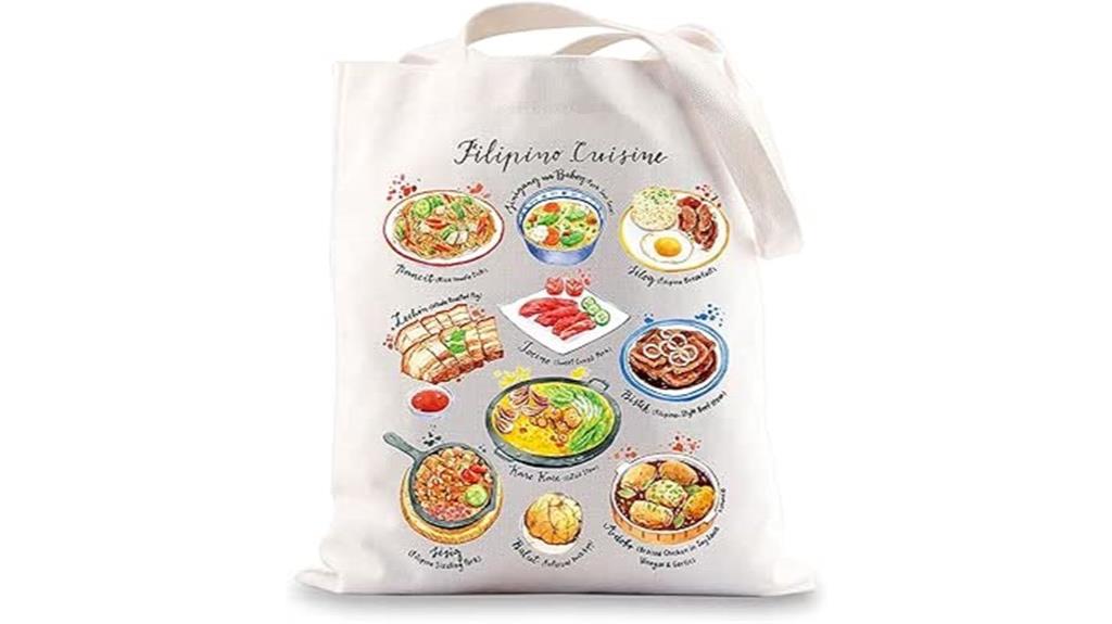filipino cuisine tote bag