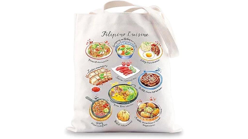 filipino cuisine tote bag