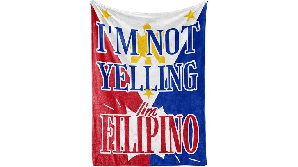 filipino flag flannel blanket
