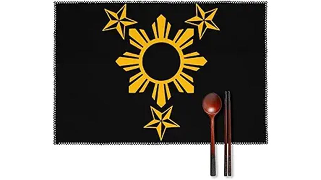 filipino flag table mats