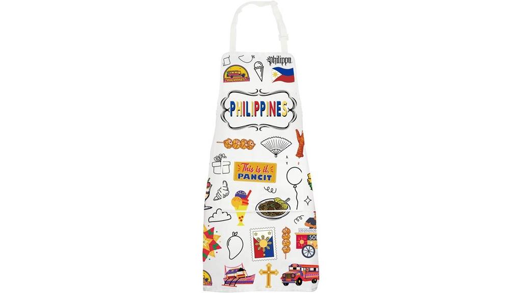filipino themed kitchen apron