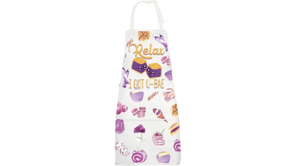 filipino ube cooking apron