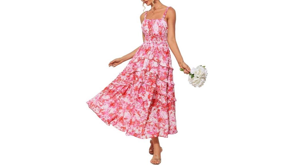 floral summer wedding dress