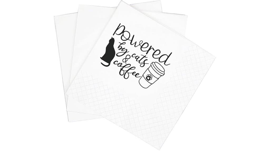 funny cat quotes napkins