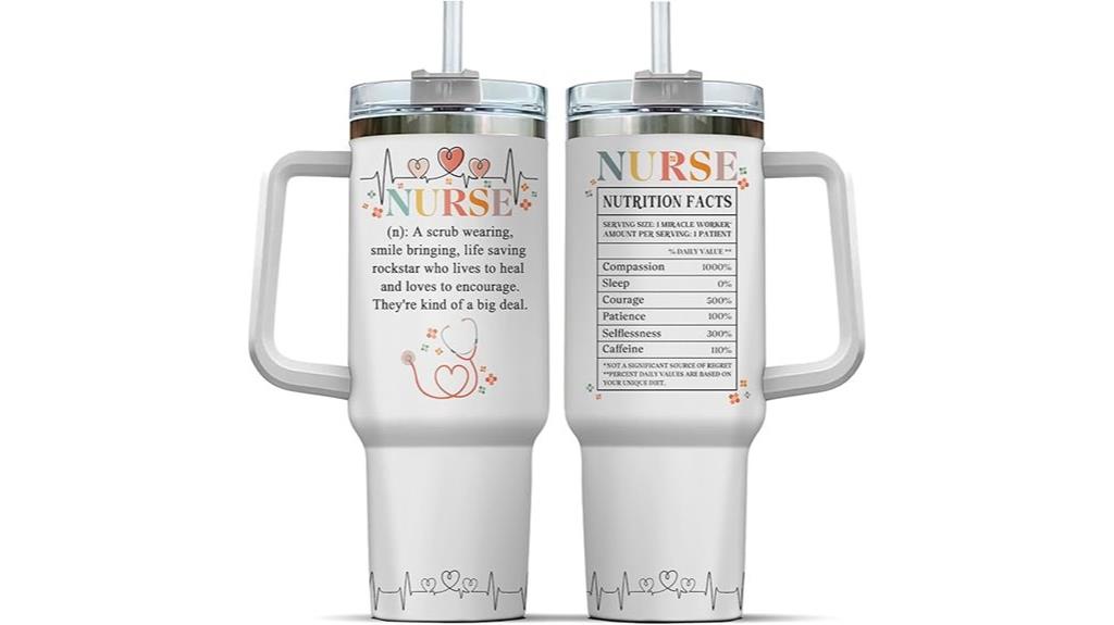 funny nurse coffee tumbler