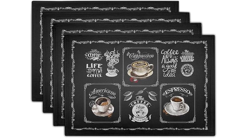 giwawa coffee placemats set