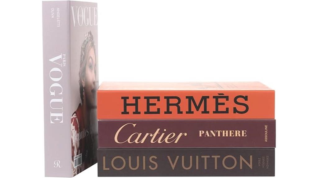 glamorous large faux books