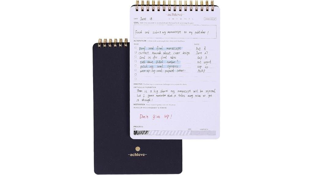 goal setting journal a5