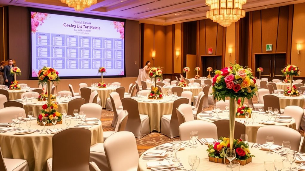 guest list and seating