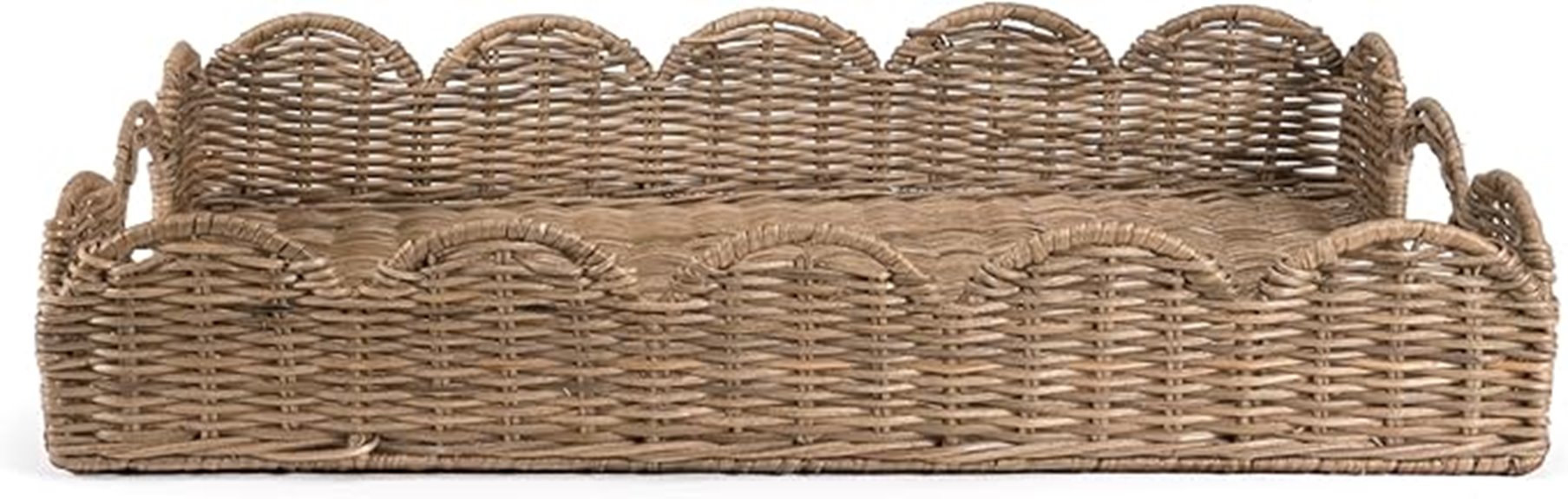 hand woven rattan tray