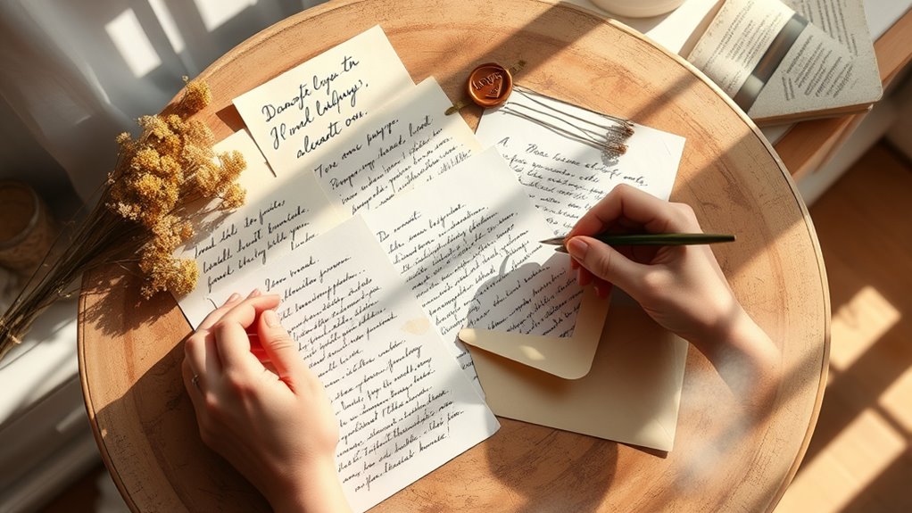 handwritten letters evoke emotions