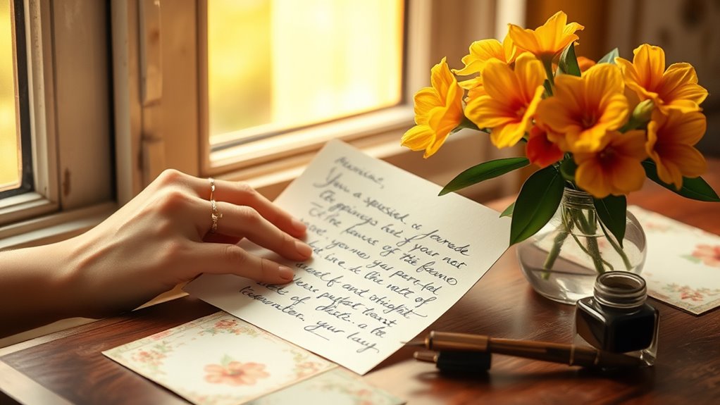 handwritten letters evoke intimacy