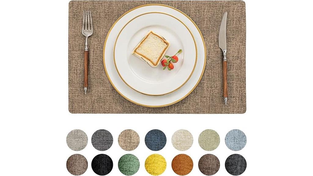 heat resistant waterproof placemats