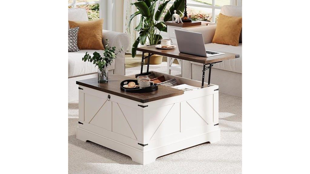 hidden storage coffee table