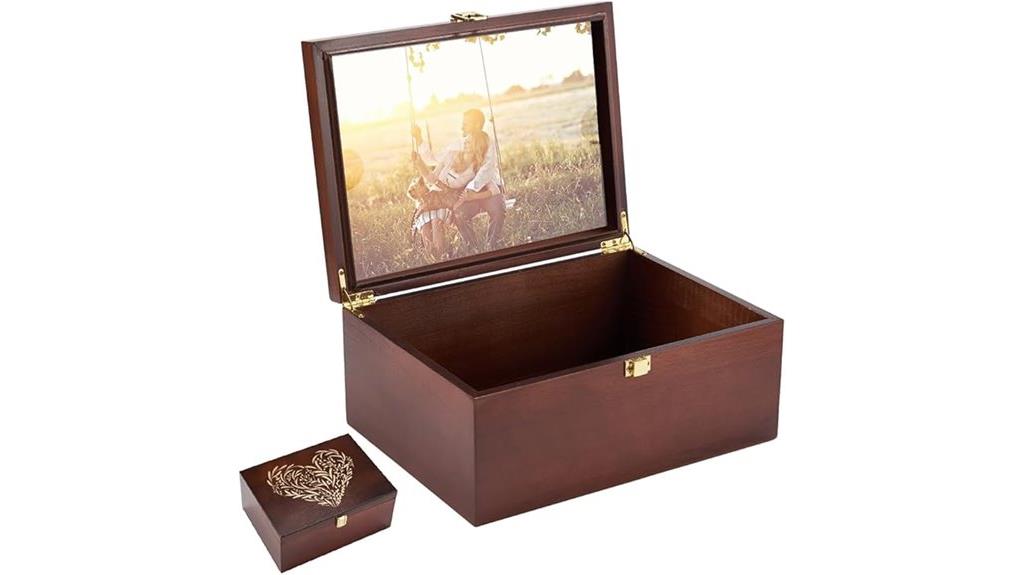 hinged lid wooden boxes