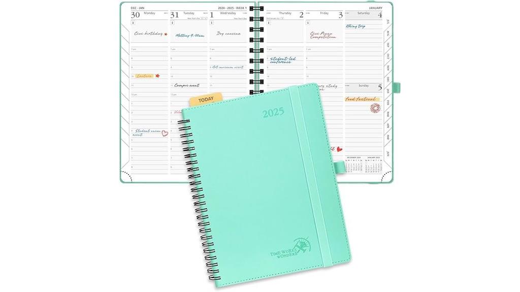 hourly schedule weekly planner