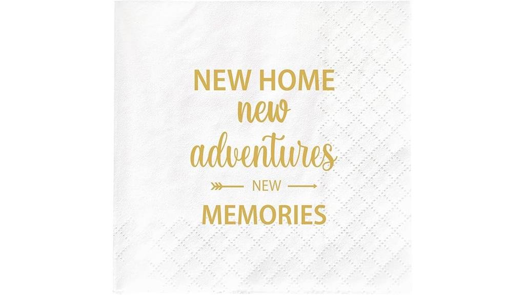 housewarming napkins set