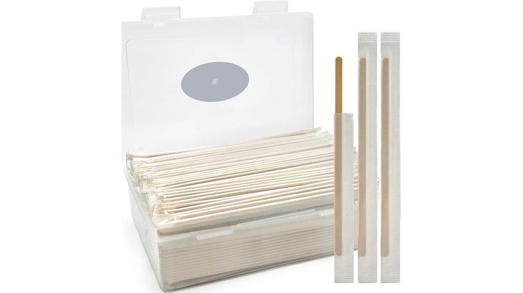 individually wrapped bamboo stirrers