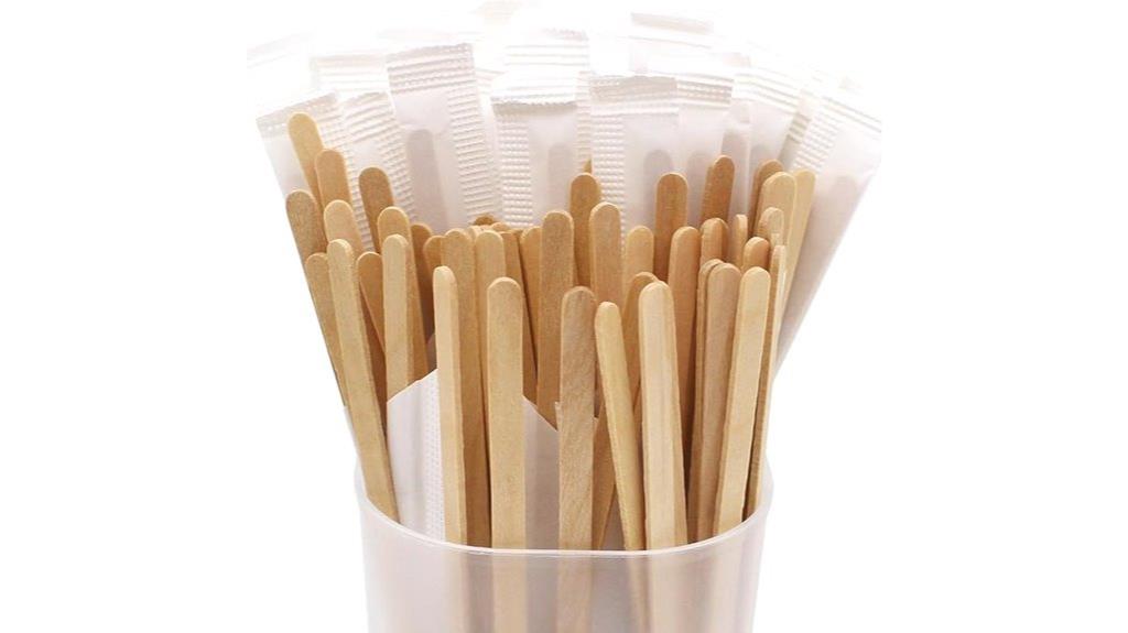 individually wrapped coffee stirrers