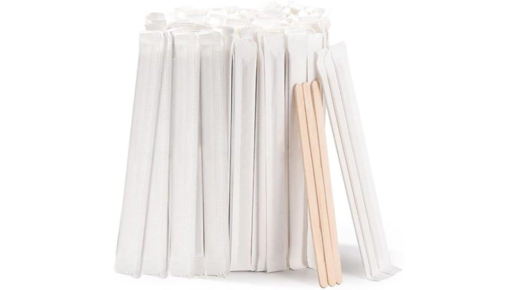 individually wrapped coffee stirrers