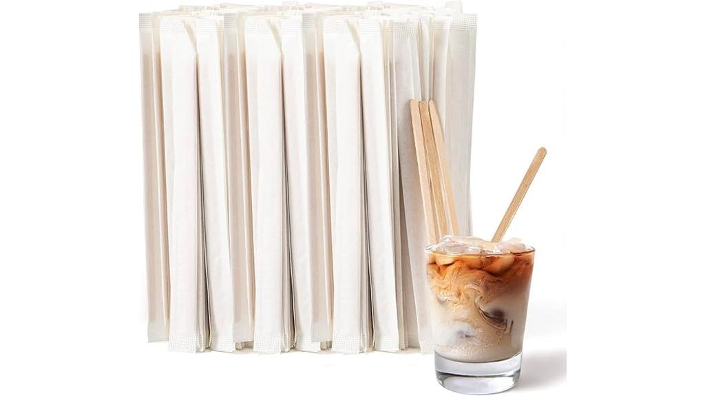 individually wrapped coffee stirrers