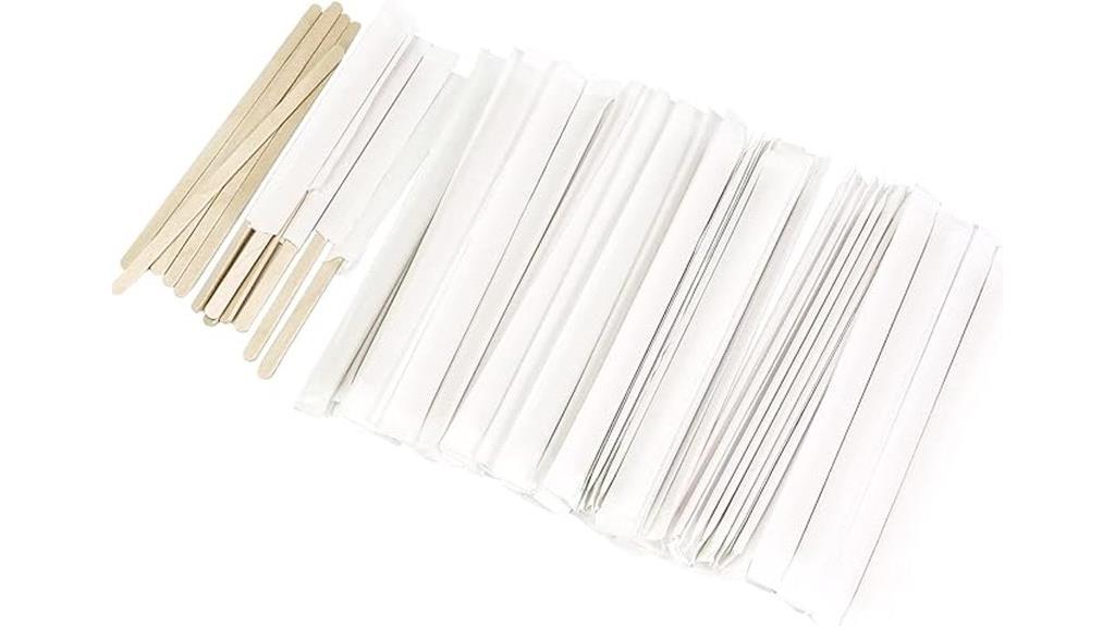 individually wrapped wooden stirrers