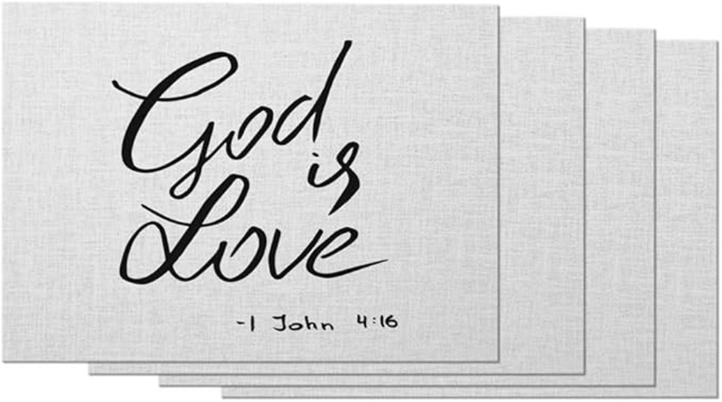 inspirational bible verse placemats