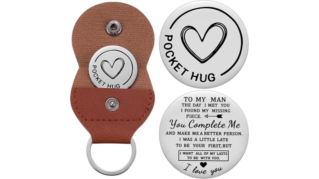 inspirational keychain pocket hug