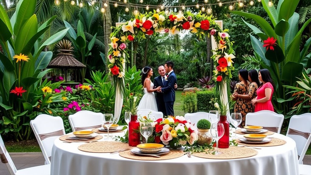 intimate vow renewal ceremony