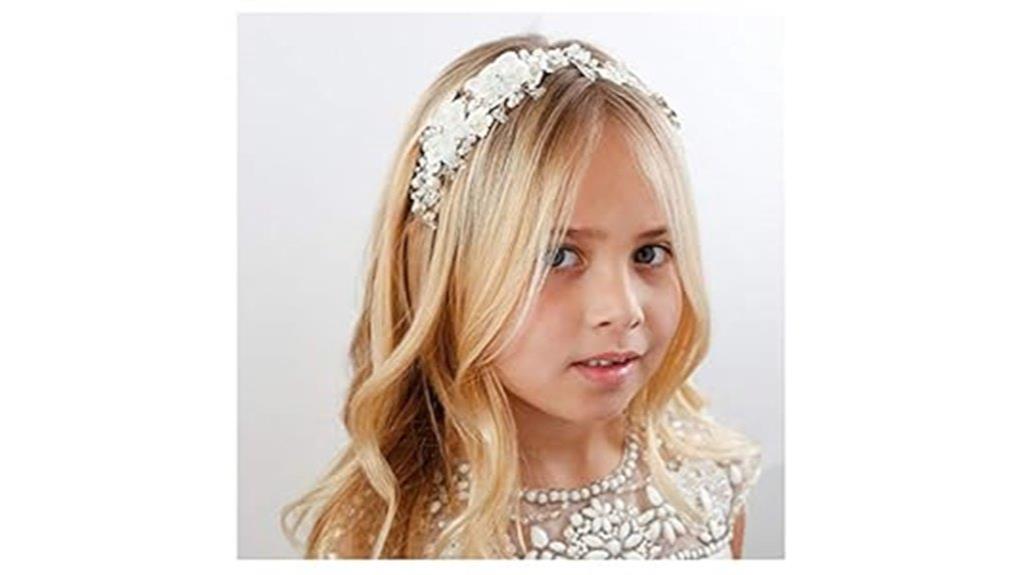 ivory tulle flower headpiece