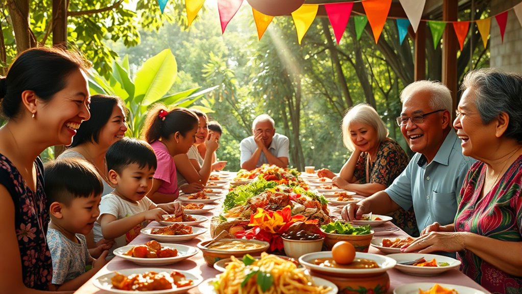 joyful family union celebration