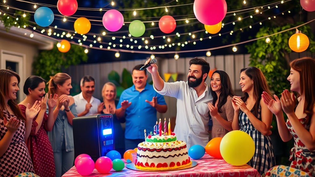 karaoke birthday celebration fun