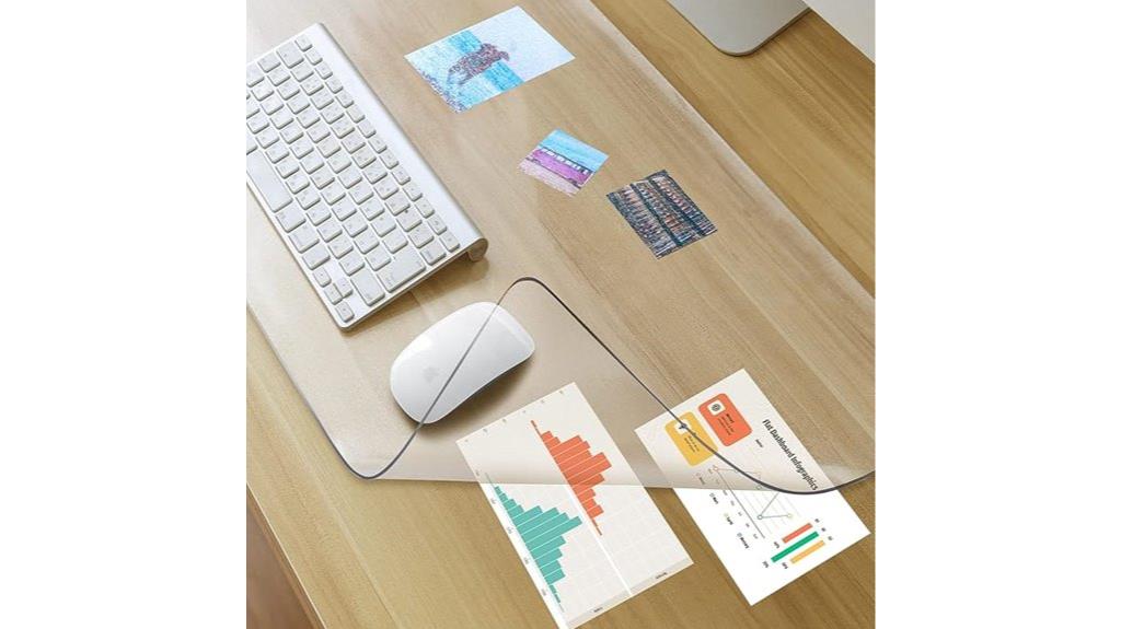 large clear desk mat