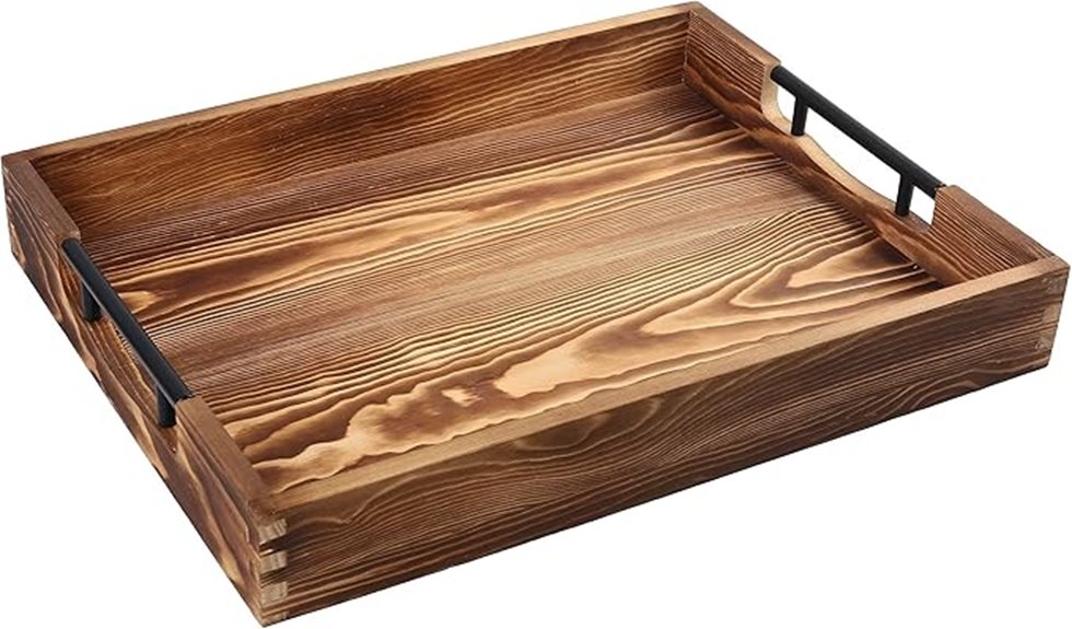large wooden serving tray