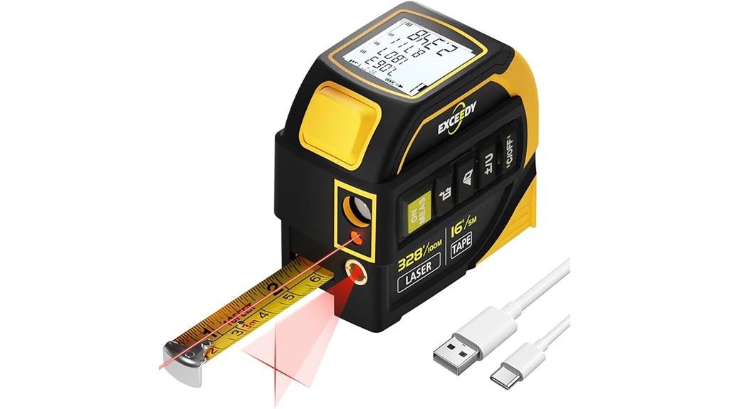 laser tape measure combo