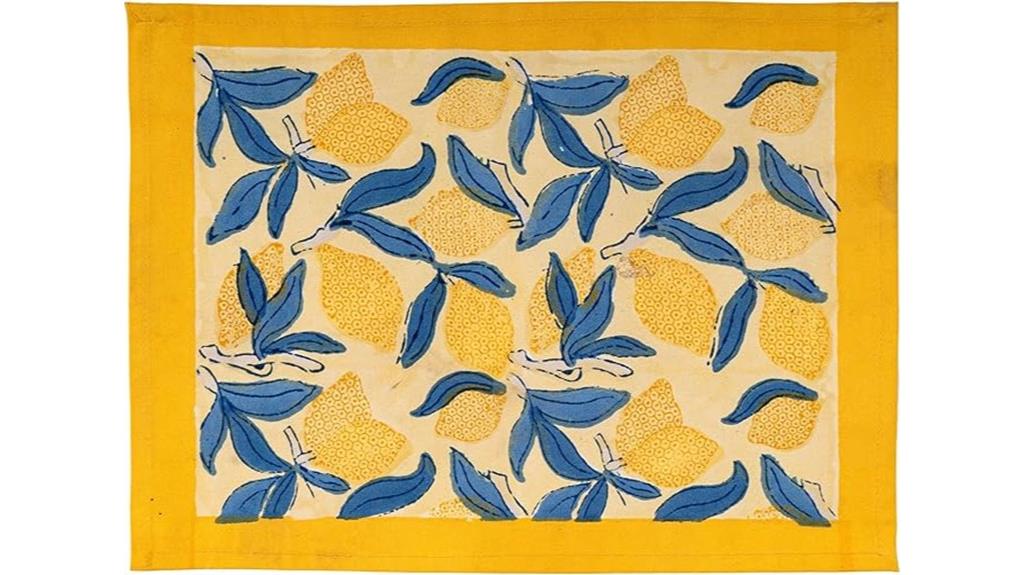 lemon tree placemats set