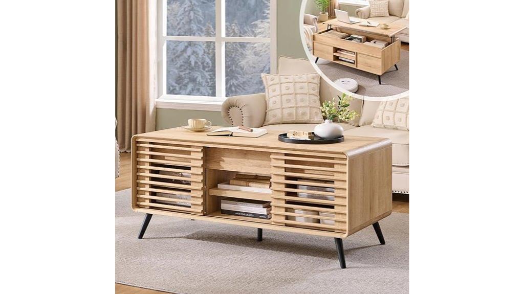 lift top storage table