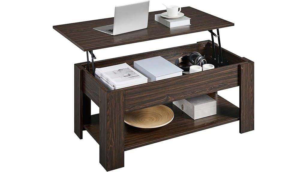 lift top storage table