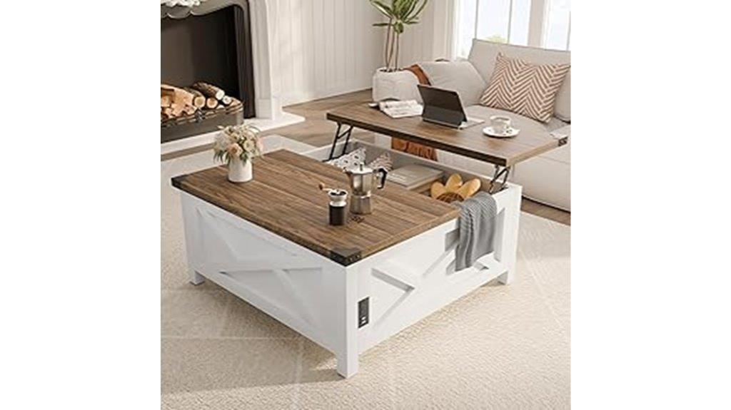 lift top storage table