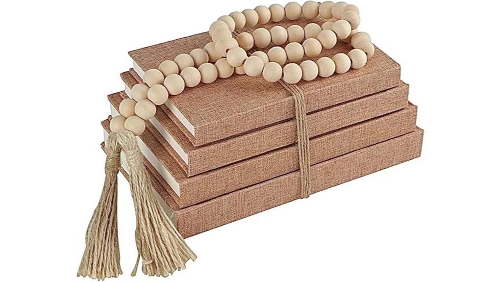 linen decorative books set