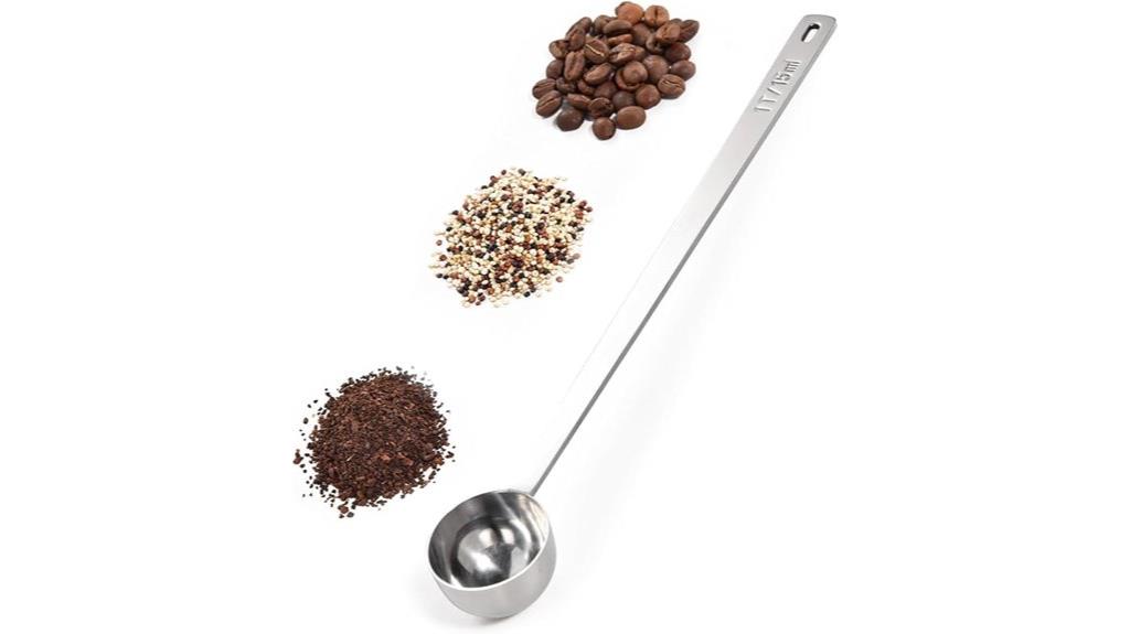 long handled metal scoop