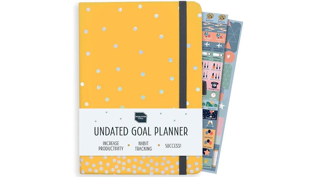 luxury undated weekly planner