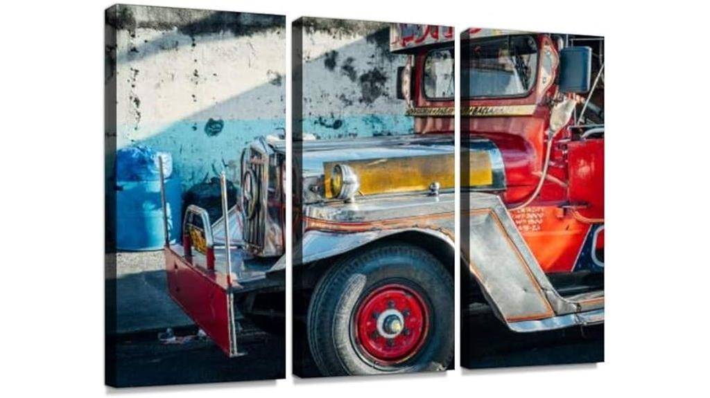 manila jeepney canvas artwork