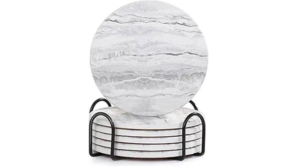 marble style drink coasters