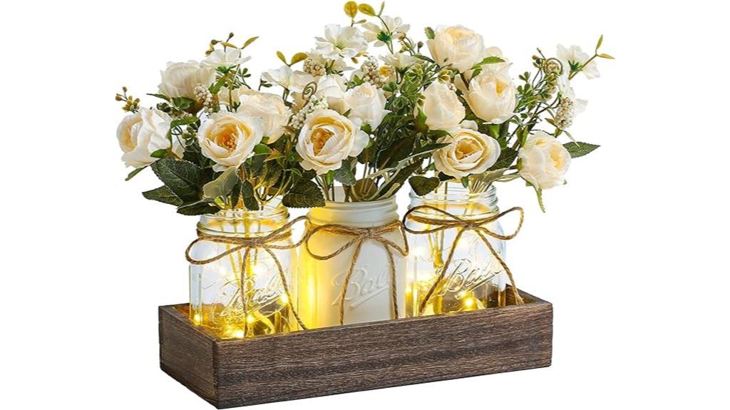 mason jar dining decor