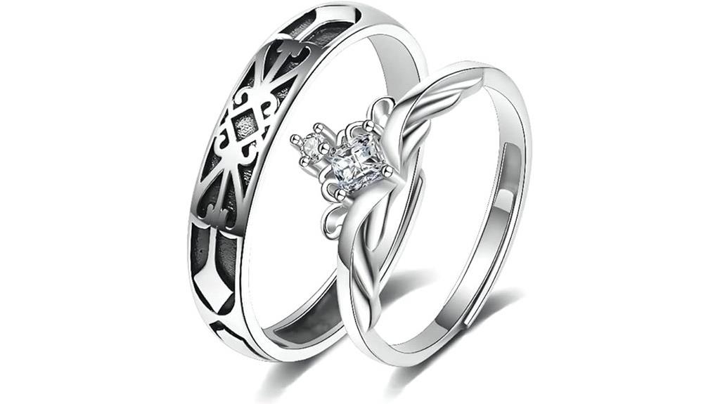 matching promise rings set