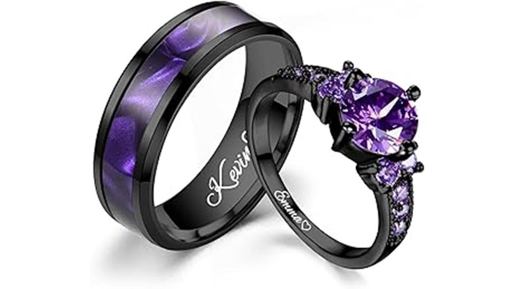 matching stainless steel rings