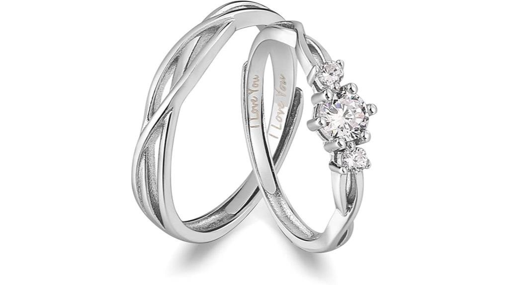 matching sterling silver rings
