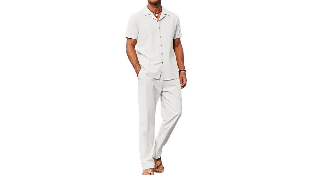 men s linen beach attire
